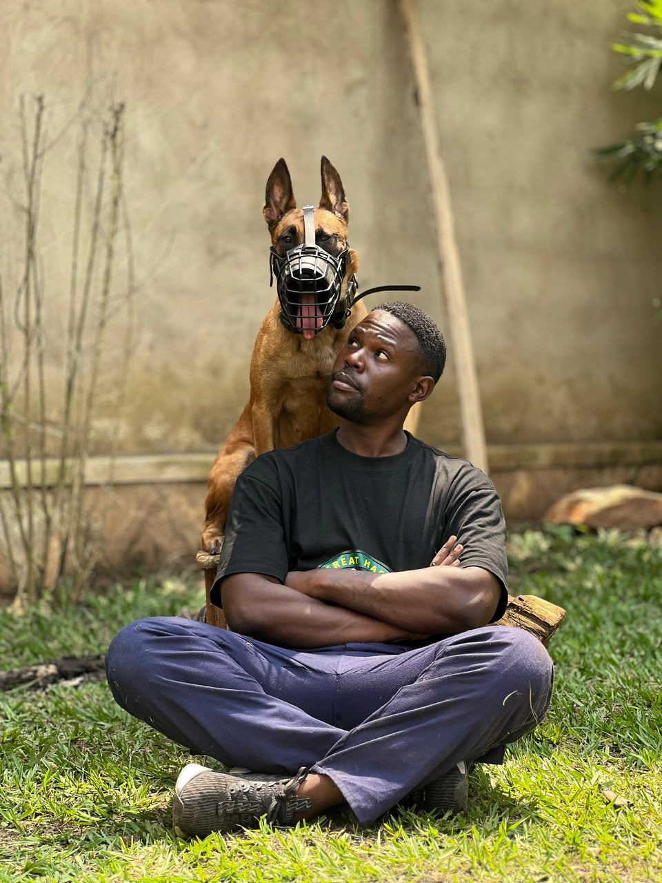 FickBella Walusimbi at a live K9 protection demo
